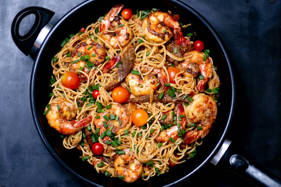 Linguine aux crevettes